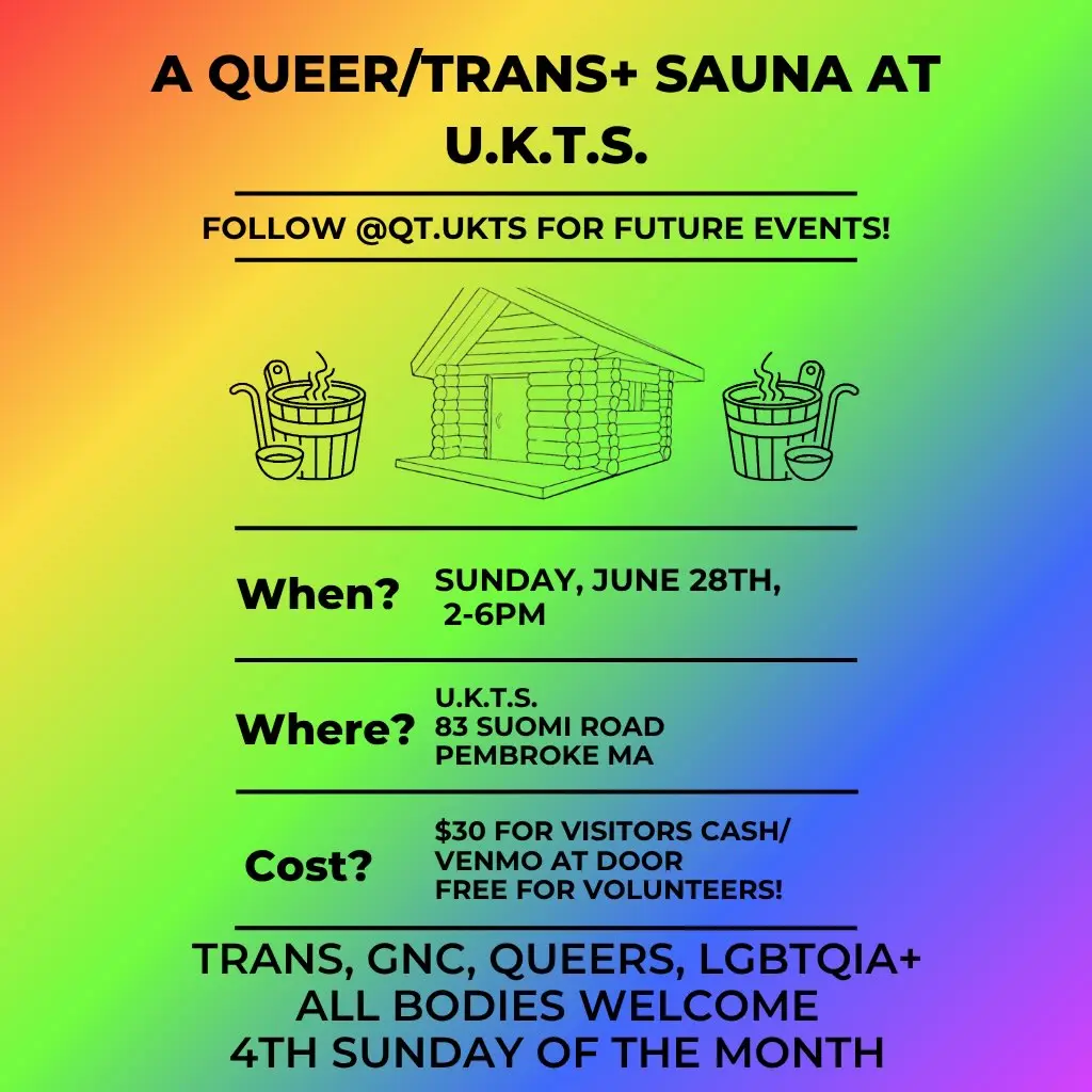A Queer/Trans+ Sauna at U.K.T.S.