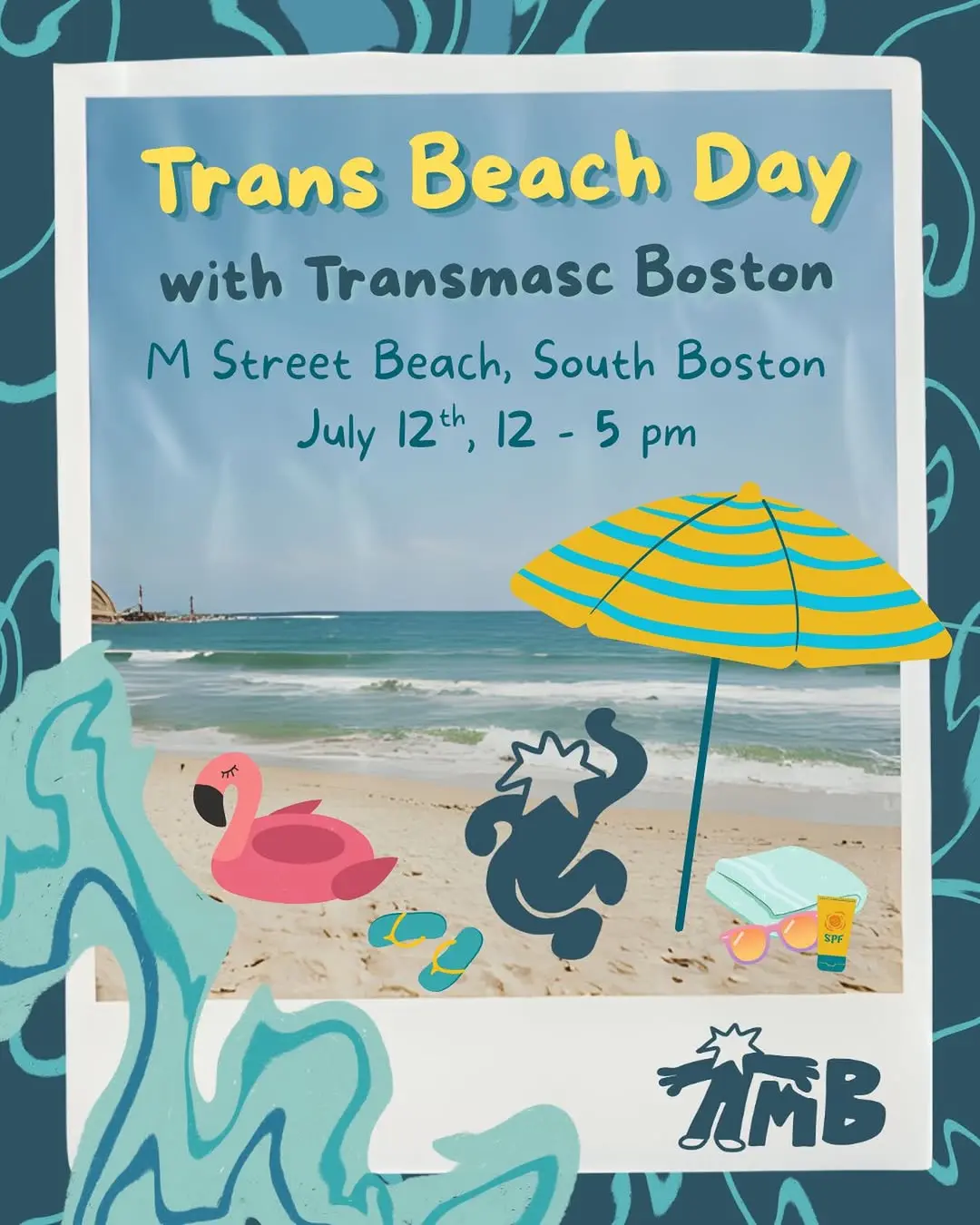 Trans Beach Day with Transmasc Boston