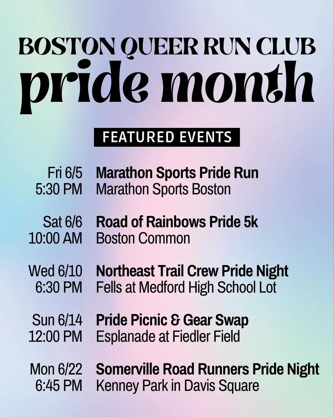 Marathon Sports Pride Run