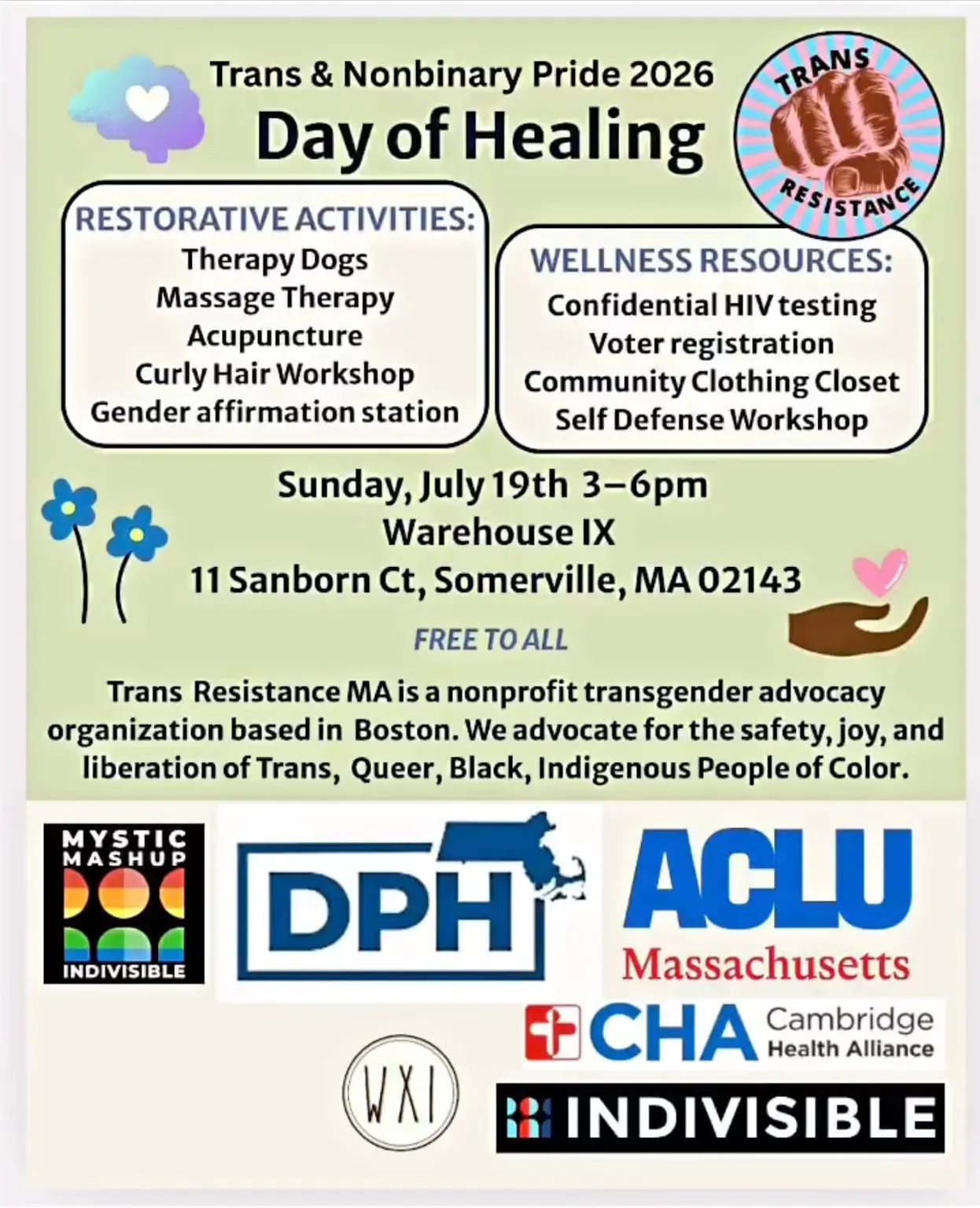 Trans & Nonbinary Pride 2026: Day of Healing