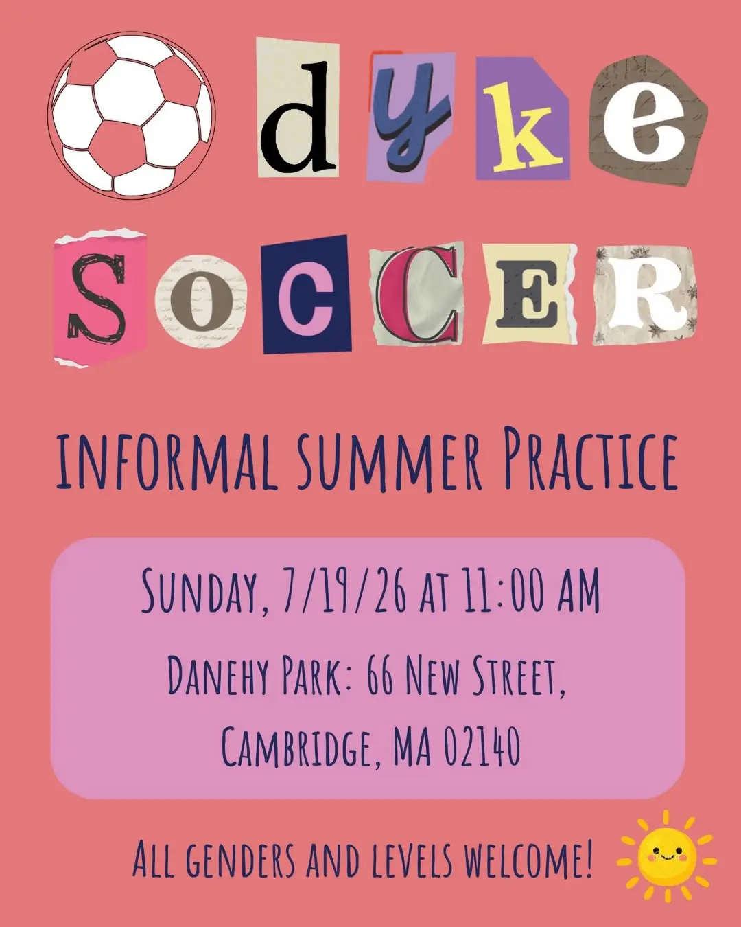 Dyke Soccer Informal Summer Practice