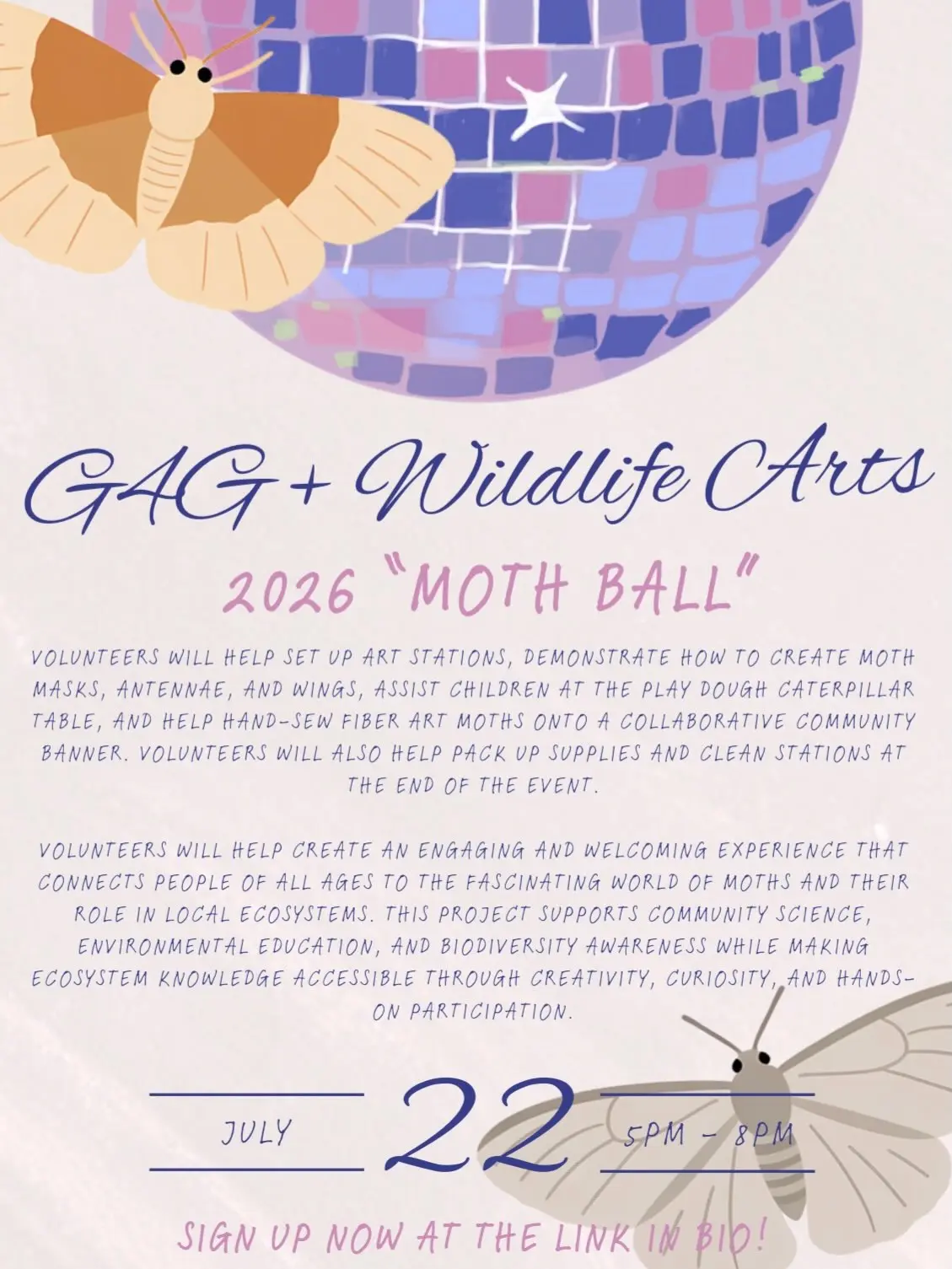 G4G + Wildlife Arts 2026 Moth Ball