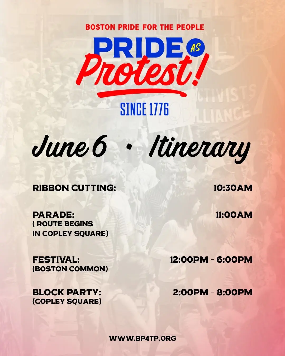 Boston Pride For The People: Pride as Protest