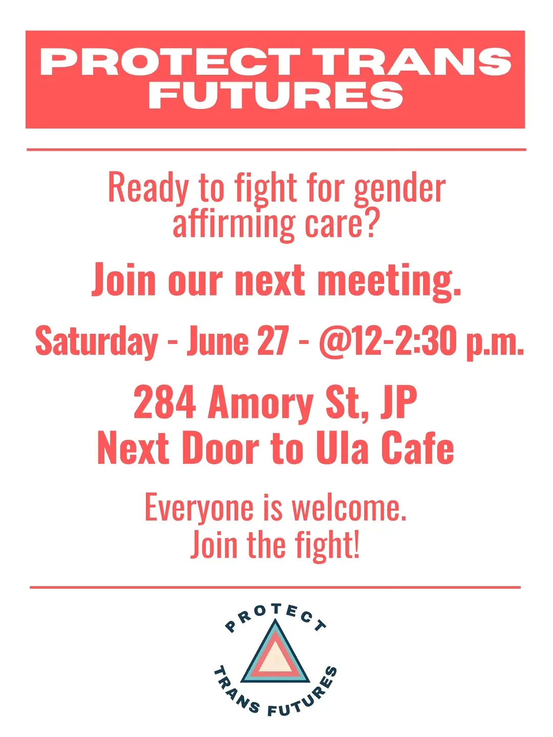 Protect Trans Futures Meeting