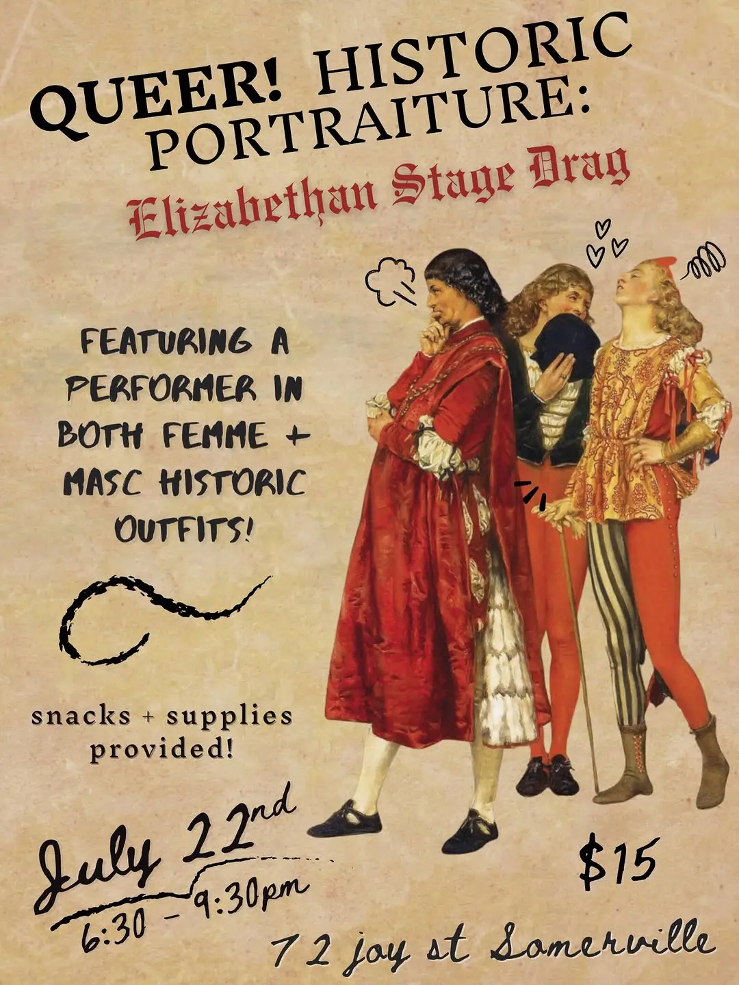 Queer Historic Portraiture: Elizabethan Stage Drag