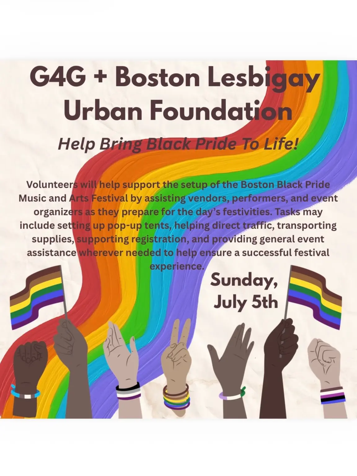G4G + Boston Lesbigay Urban Foundation: Help Bring Black Pride To Life!