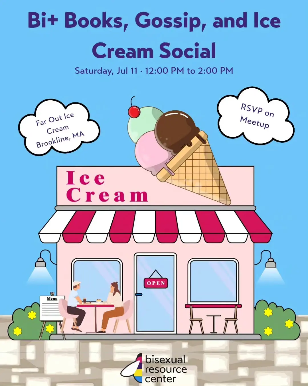 Bi+ Books, Gossip, and Ice Cream Social