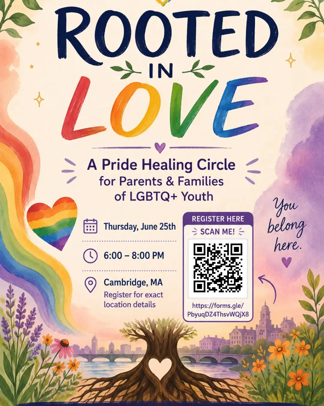Rooted in Love: A Pride Healing Circle for Parents & Families of LGBTQ+ Youth