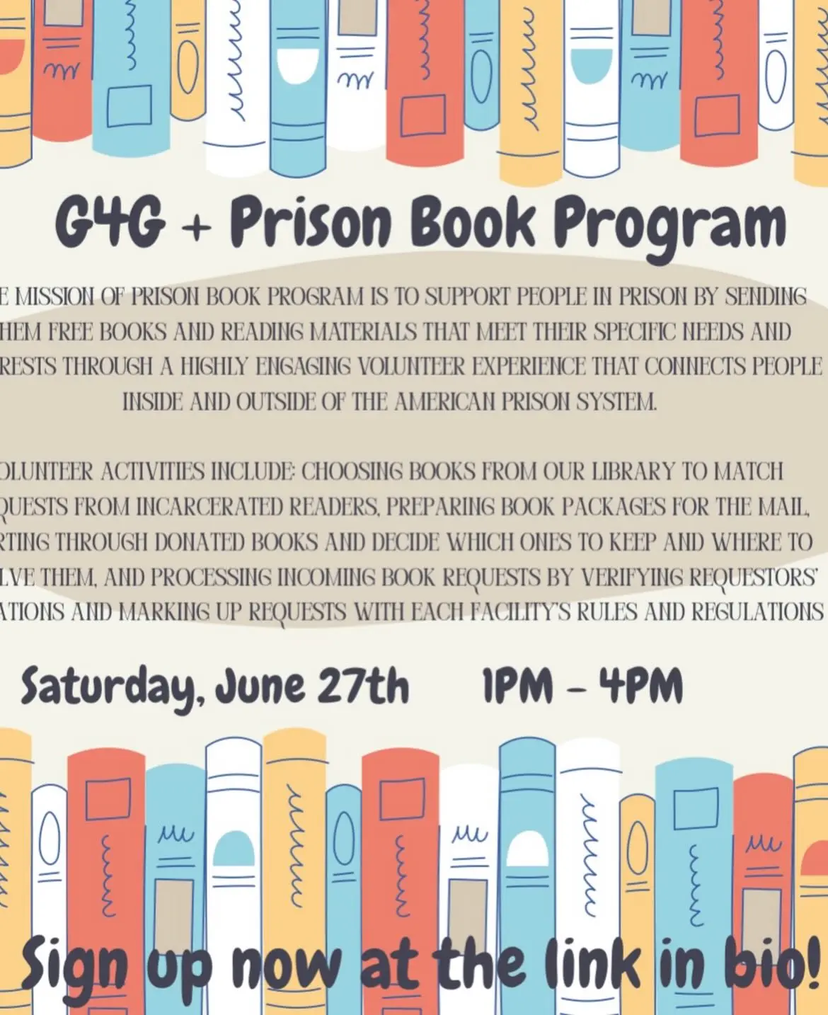 G4G + Prison Book Program