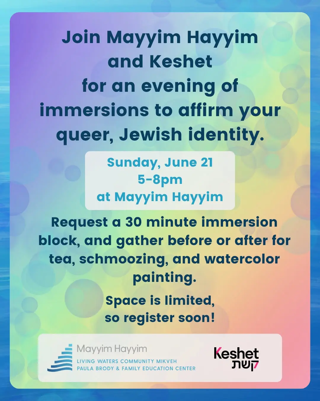 Queer Jewish Affirmation Celebration!